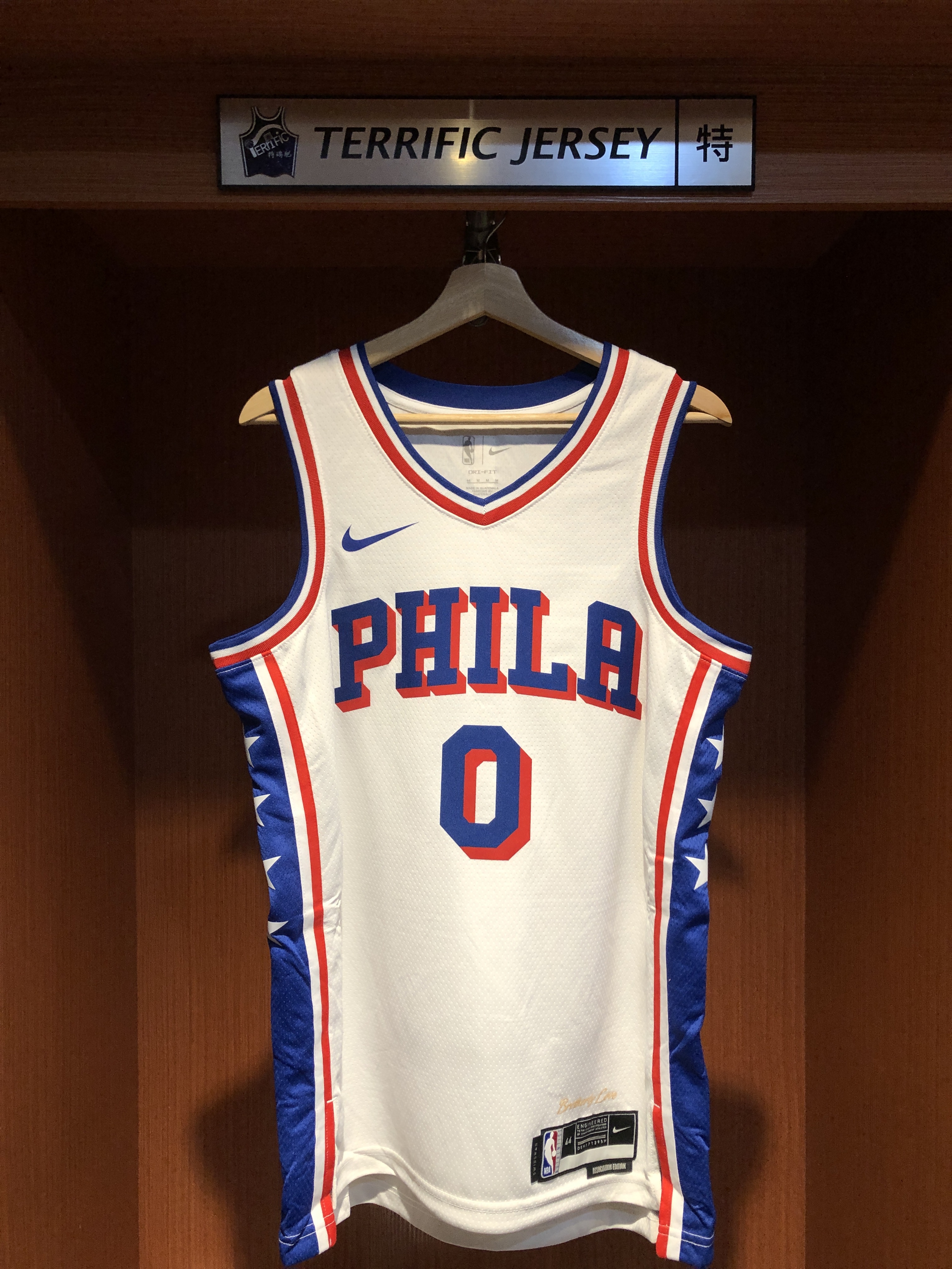 NBA球衣 Tyrese Maxey 費城七六人白 Association Nike Swingman 球迷版 熱轉印 含贊助商標 全新