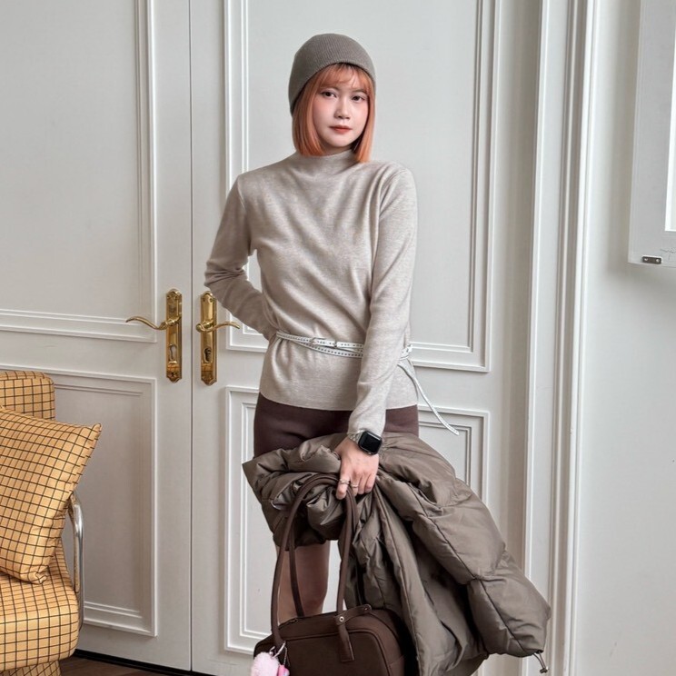 熱銷款新色回歸!恆溫基因 細坑條打底衣