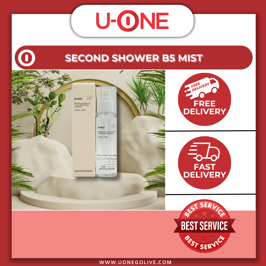 U-ONE | Korea | Facial Mist | Second Shower | B5 Mist | 100ml