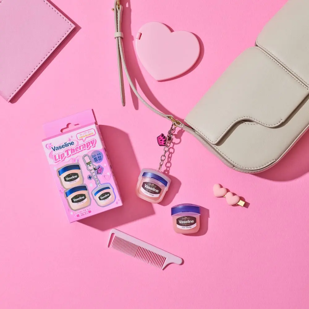 Vaseline 凡士林經典護唇膏(1+1) 附矽膠鑰匙圈