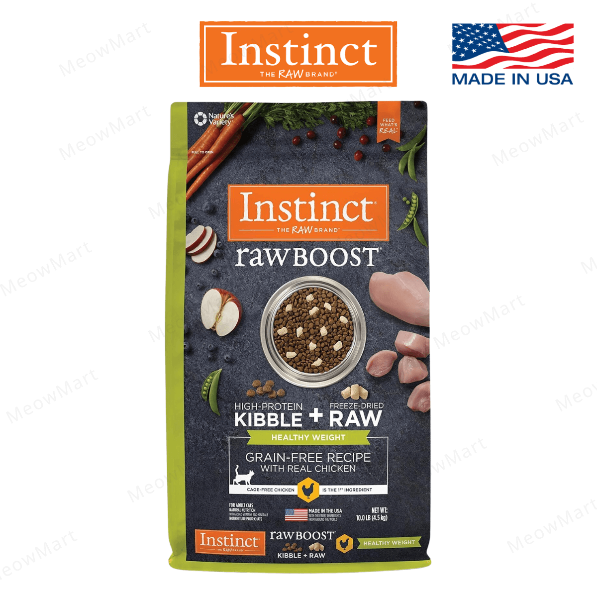 【免費試食】Instinct 無穀 (體重控制) 凍乾生肉貓糧 - 雞肉