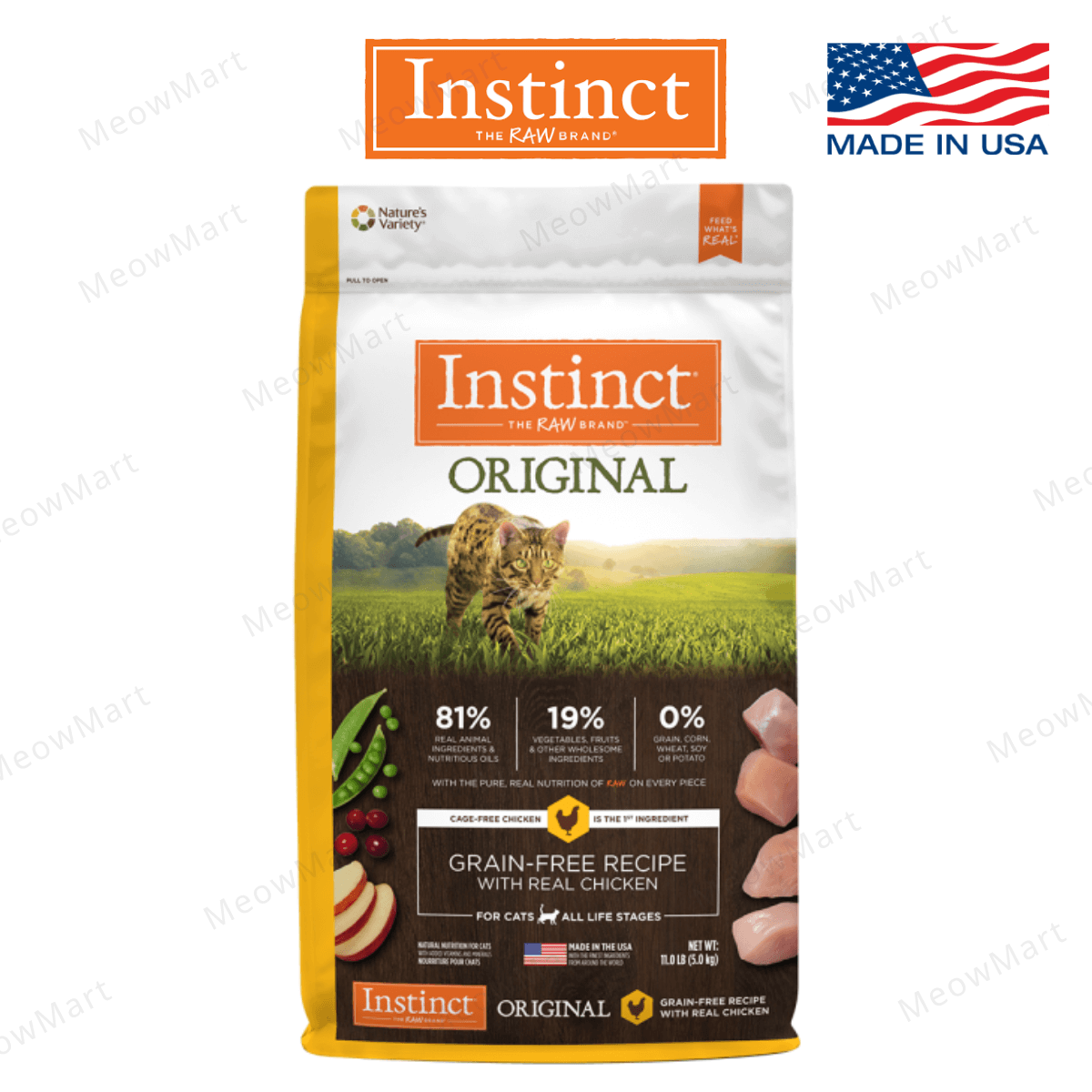 【免費試食】Instinct 無穀物貓糧 - 雞肉