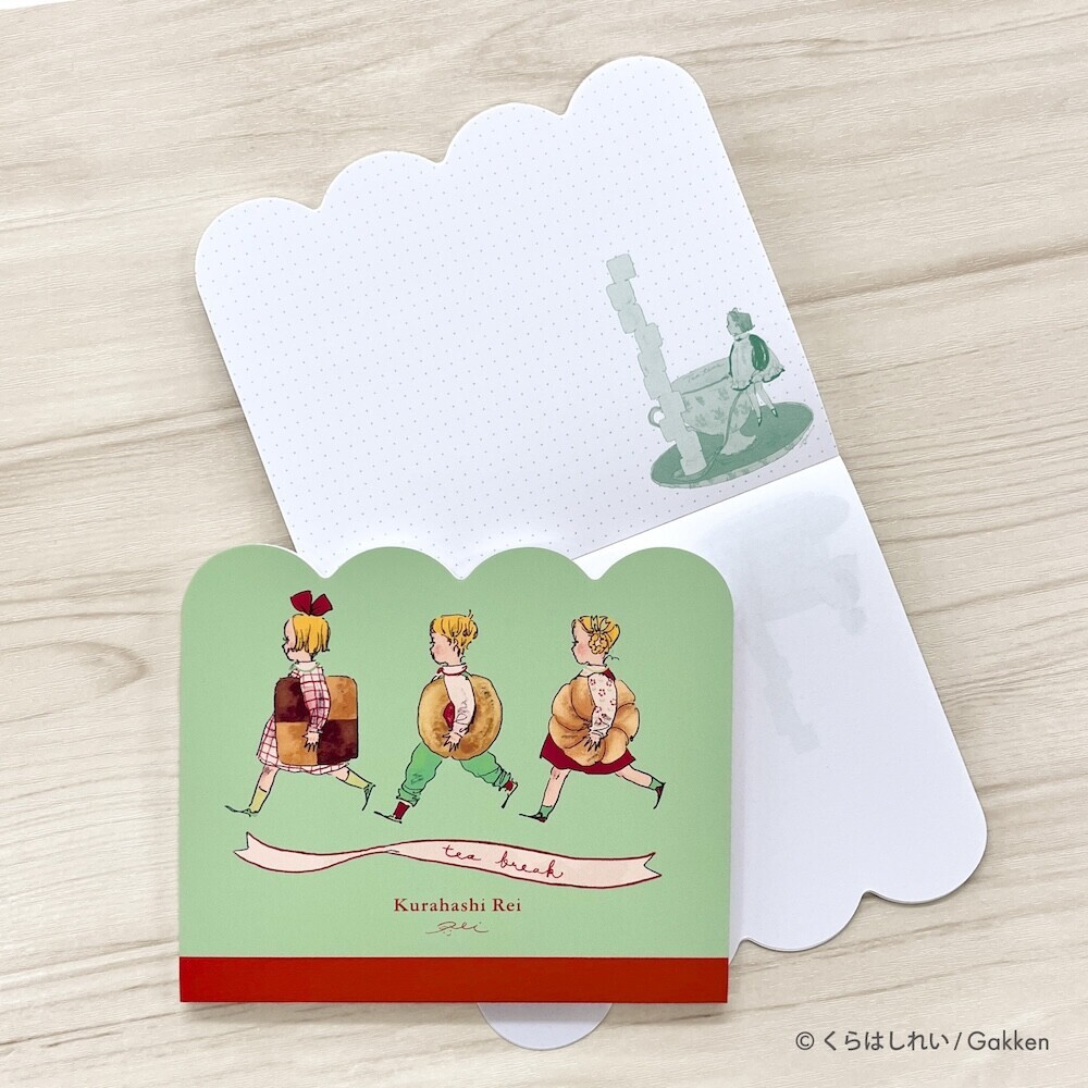 くらはしれい 餅乾女孩 40枚便條紙｜日本Kurahashirei