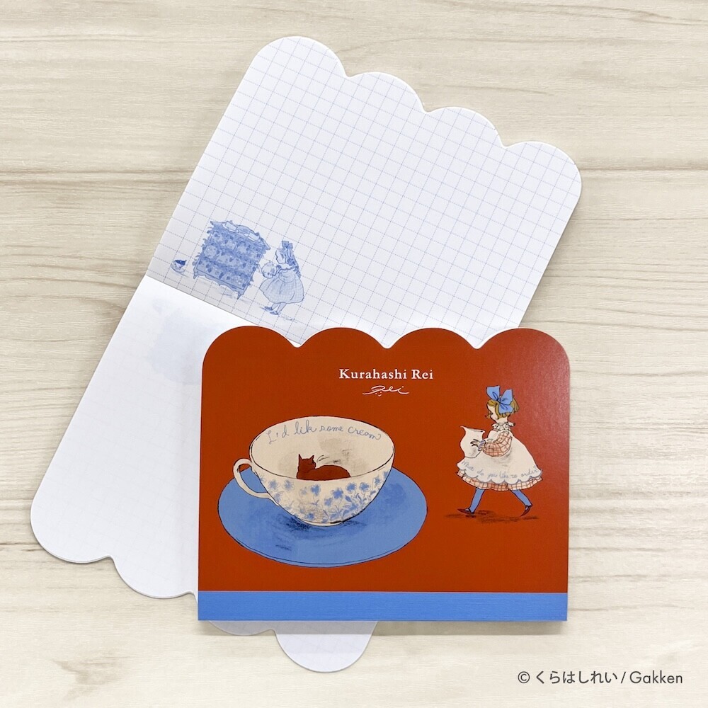 くらはしれい 紅茶女孩 40枚便條紙｜日本Kurahashirei
