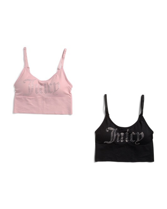 【直播】JUICY COUTURE LL120962 2件裝水鑽Logo無縫內衣