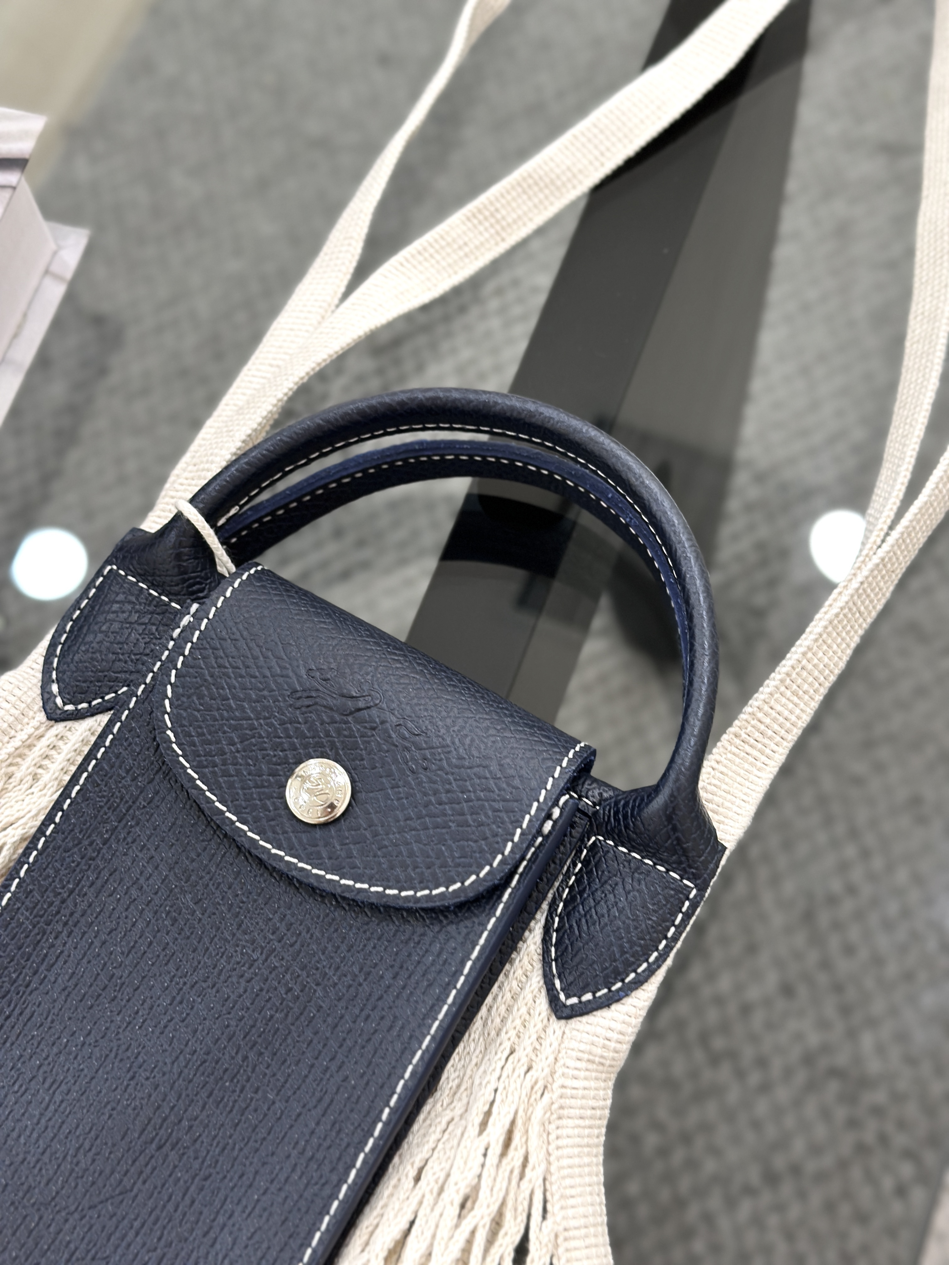 LONGCHAMP Le Pliage Filet L Worker Mesh bag