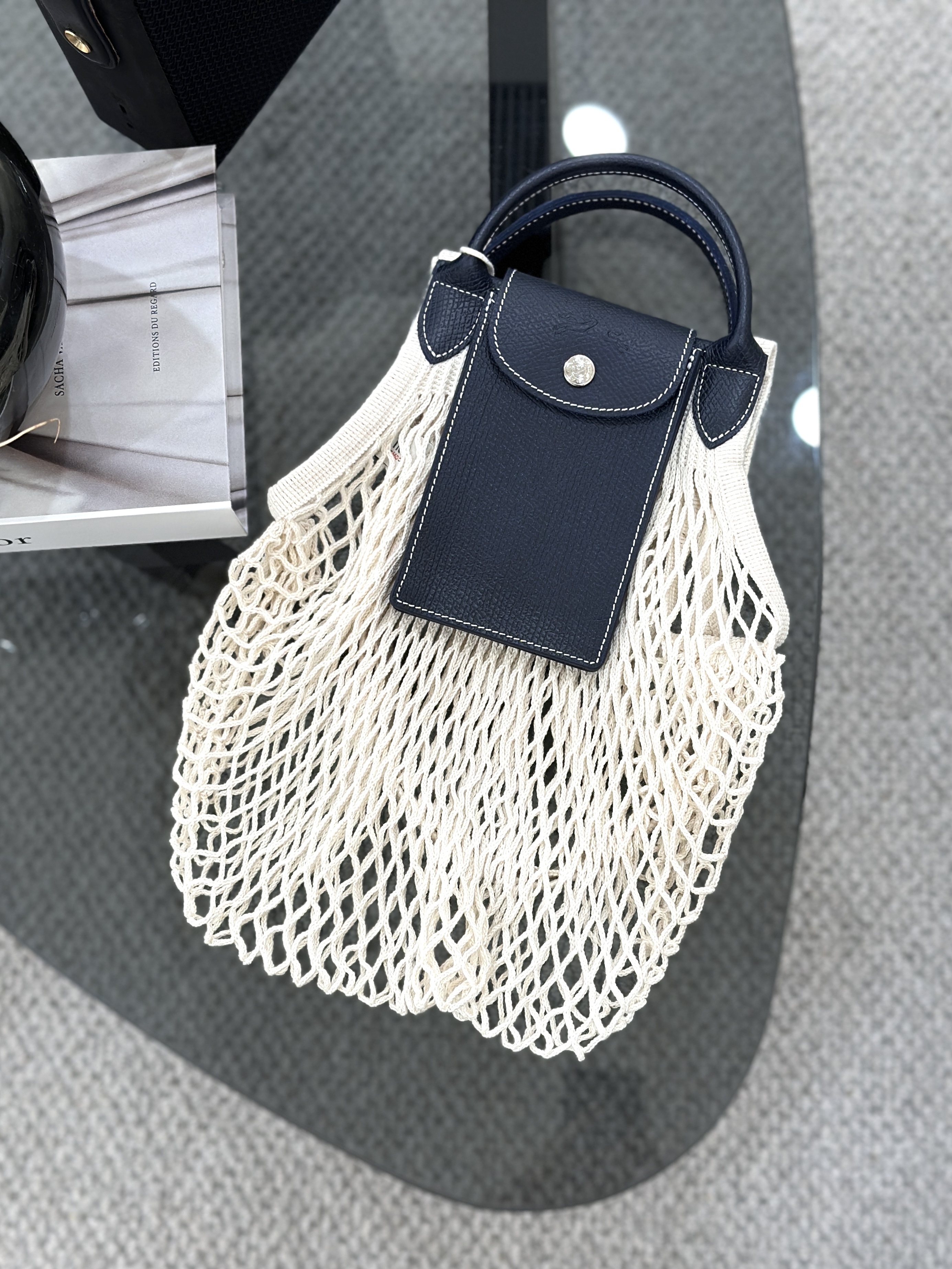 LONGCHAMP Le Pliage Filet L Worker Mesh bag