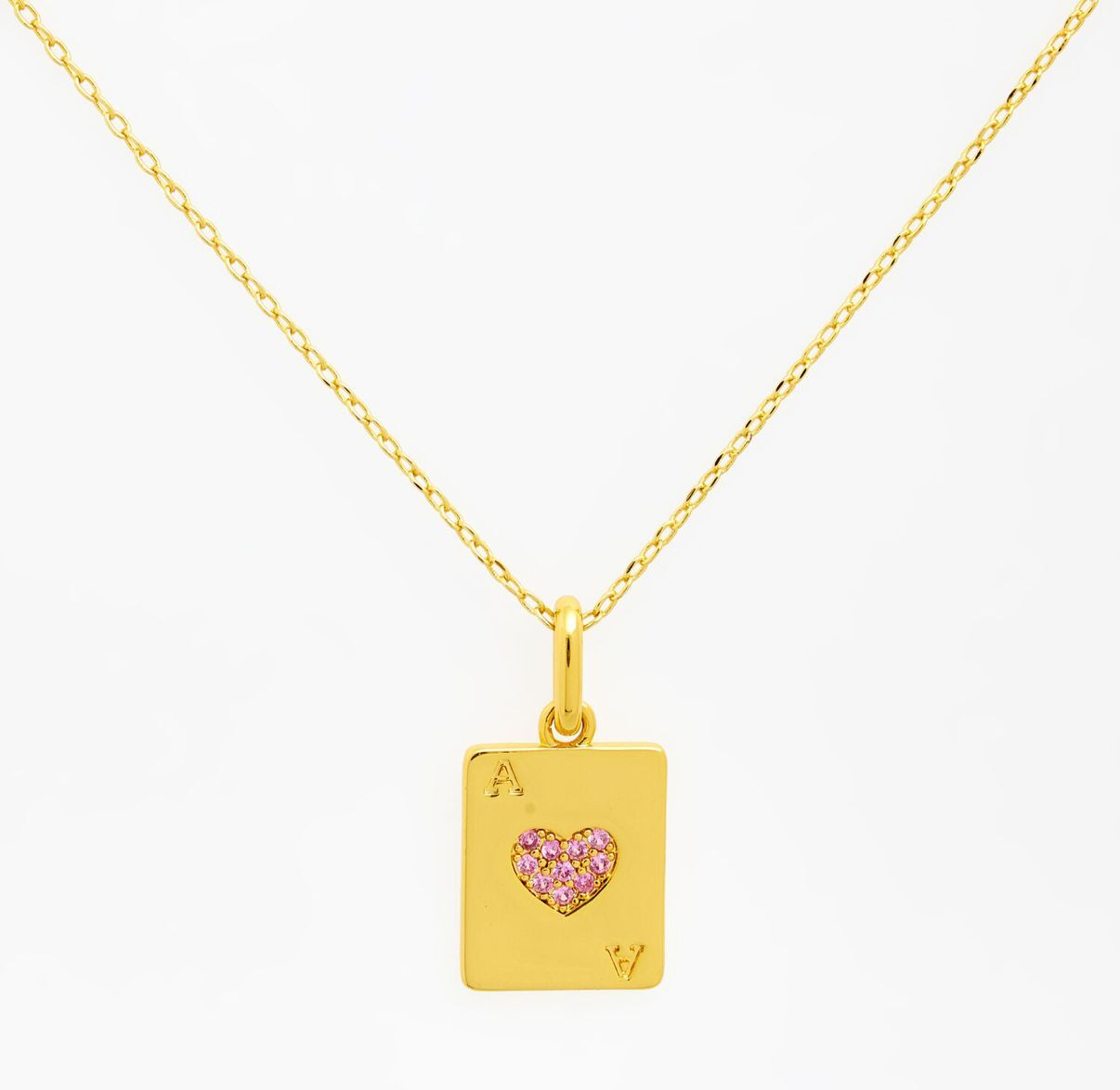 英國代購 (獨立訂單)-CYNTHIA ROWLEY 18ct Gold Plated Embellished Ace&nbsp;Necklace