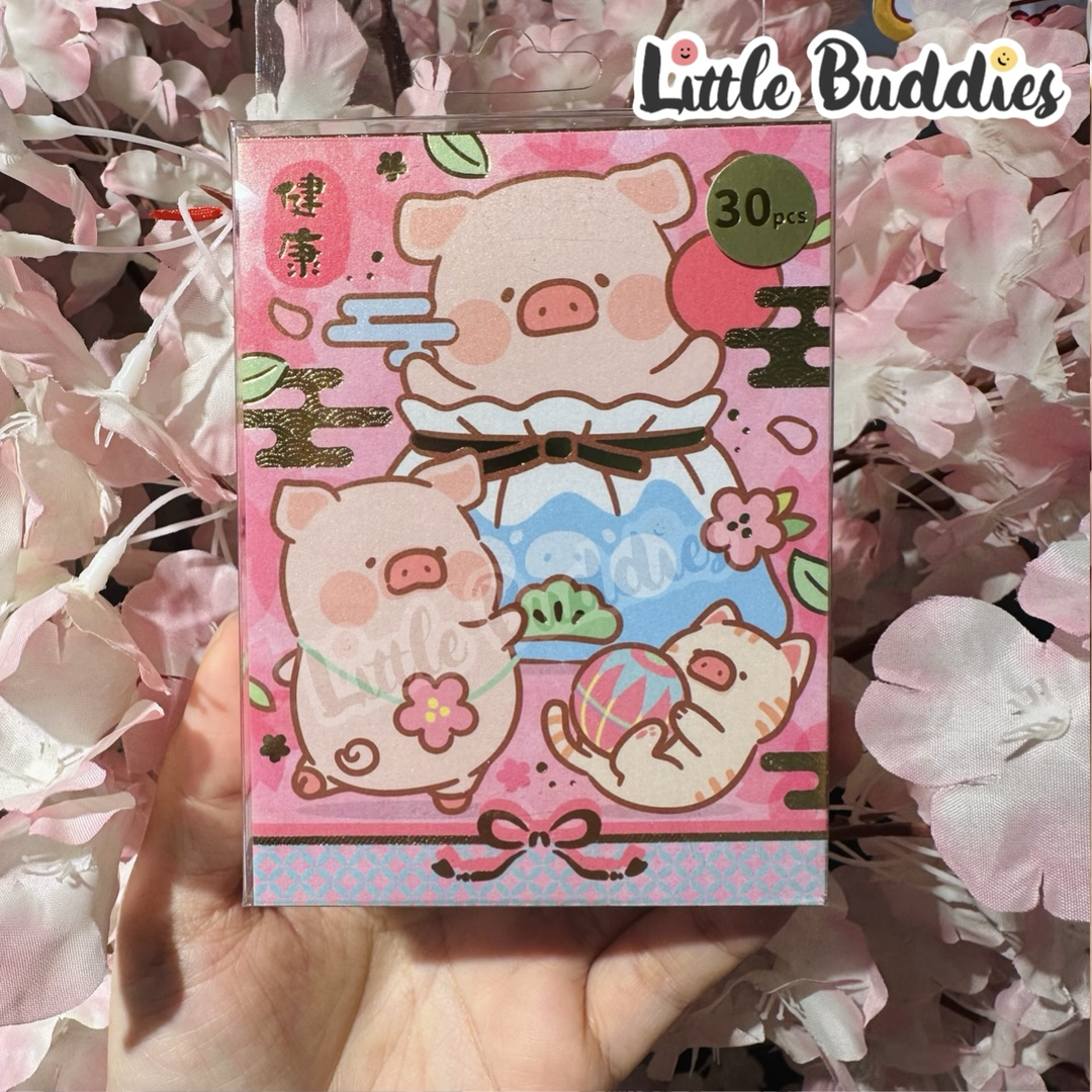 Sanrio 2026賀年系列 Lulu The Piggy 富士豬福袋燙金珍珠紙利是封 30個/盒