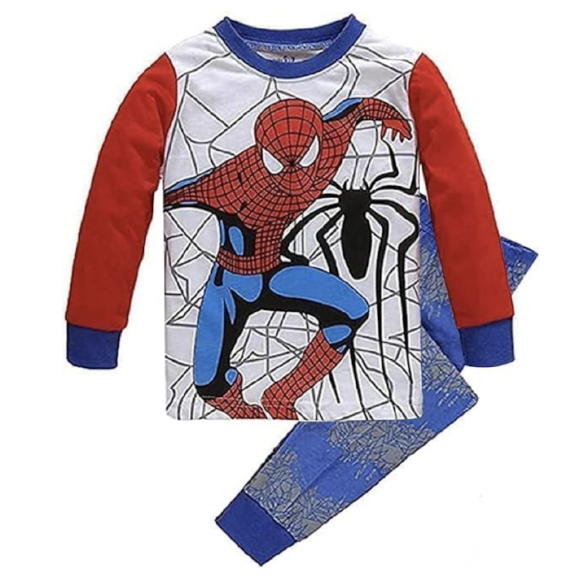 日本 Sunkids SpiderMan 兒童長袖睡衣