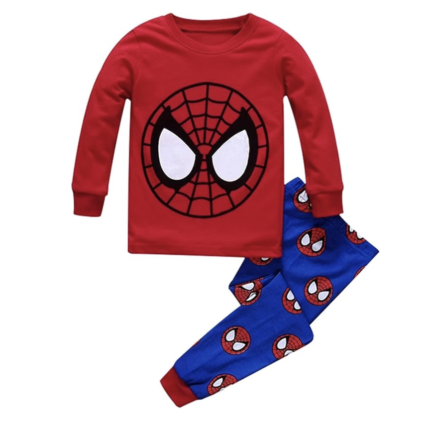 日本 Sunkids SpiderMan 兒童長袖睡衣