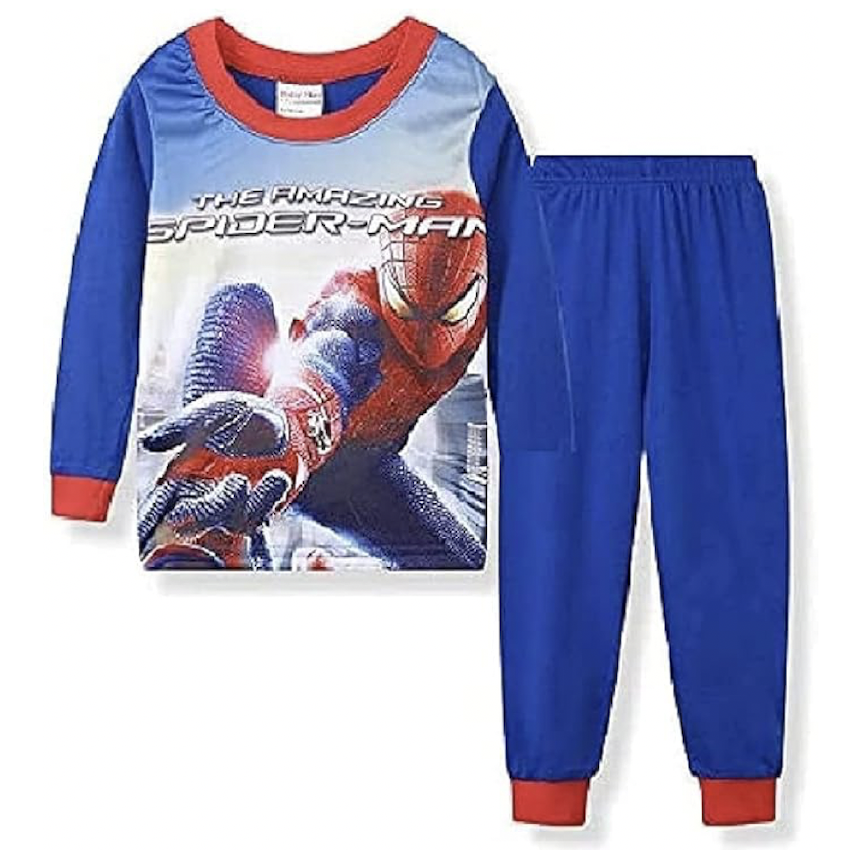 日本 Sunkids SpiderMan 兒童長袖睡衣
