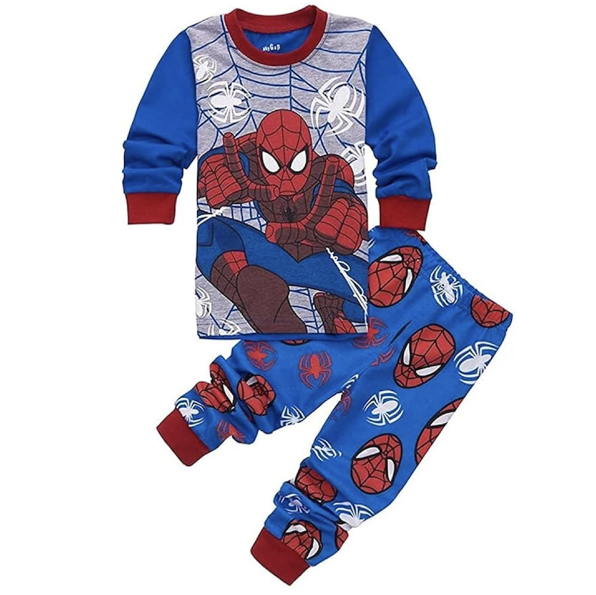 日本 Sunkids SpiderMan 兒童長袖睡衣