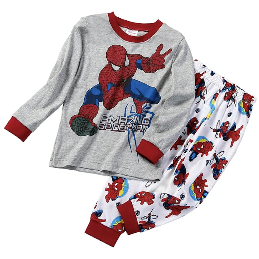 日本 Sunkids SpiderMan 兒童長袖睡衣