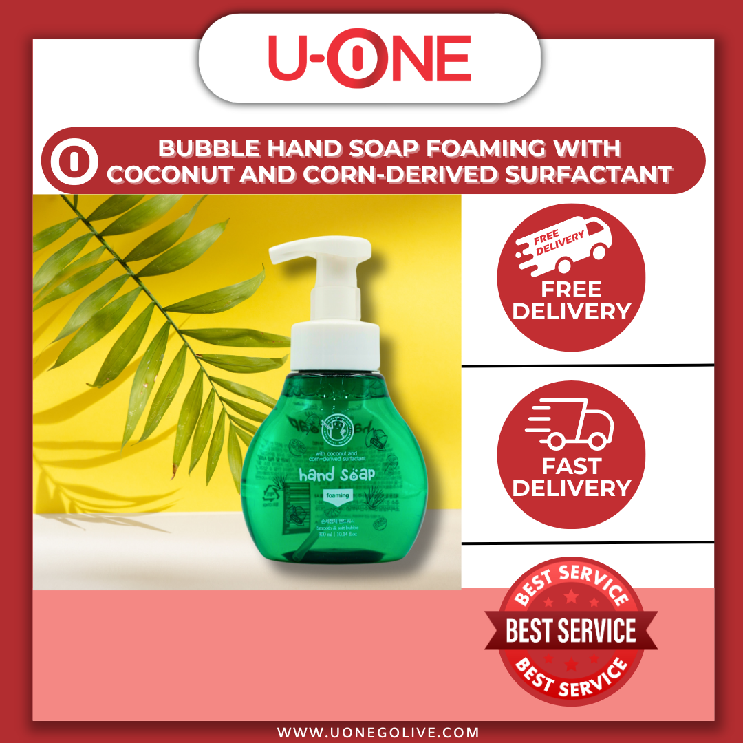 U-ONE | Korea | Miracle People Corporation | Foaming | Smooth & Soft Bubble | Hand Soap | 300ml