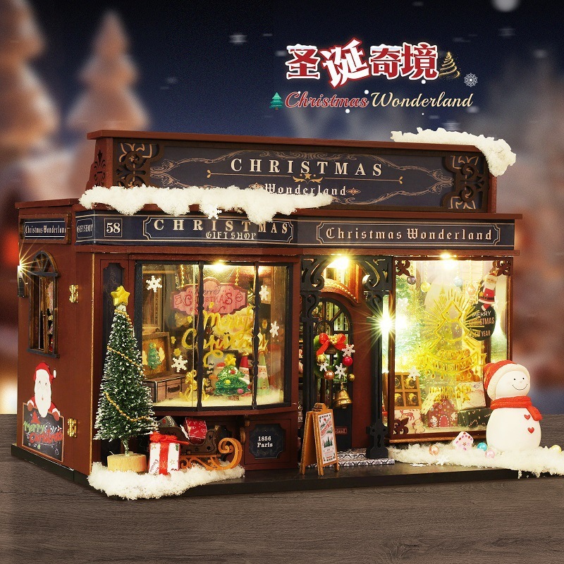 DIY Christmas Wonderland Miniature House Kit