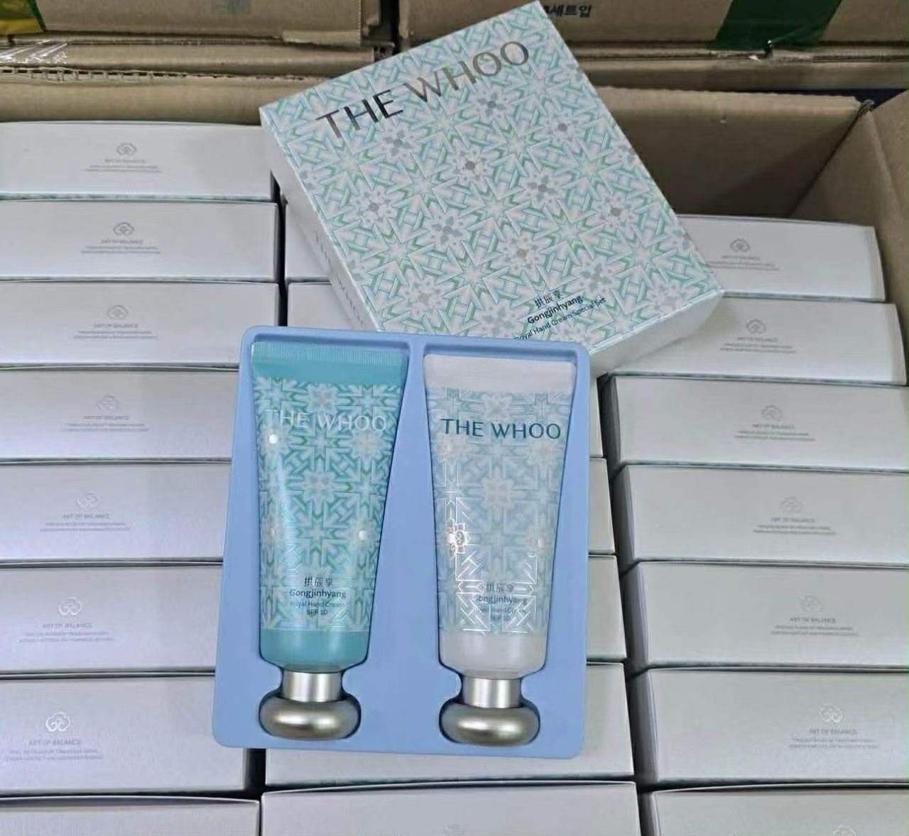 韓國 WHOO 后 Holiday 限定 潤澤護手霜雪漾禮盒 60+60ml