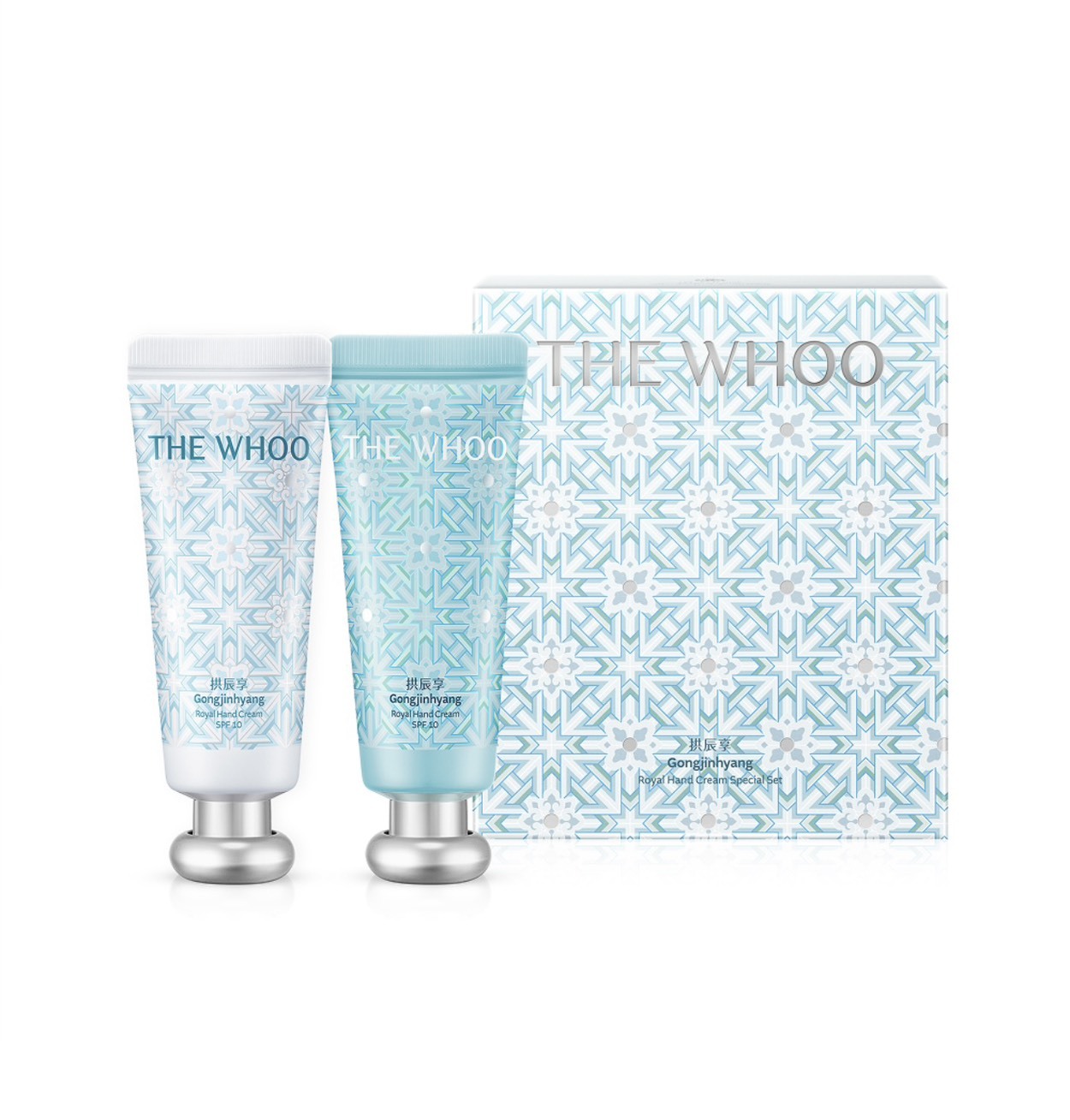 韓國 WHOO 后 Holiday 限定 潤澤護手霜雪漾禮盒 60+60ml