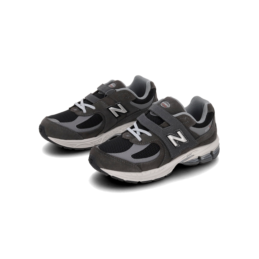 New Balance NB 2002R 中童 灰黑色 小朋友 寬楦 魔鬼氈 運動 千禧跑鞋 休閒鞋 PV2002RA