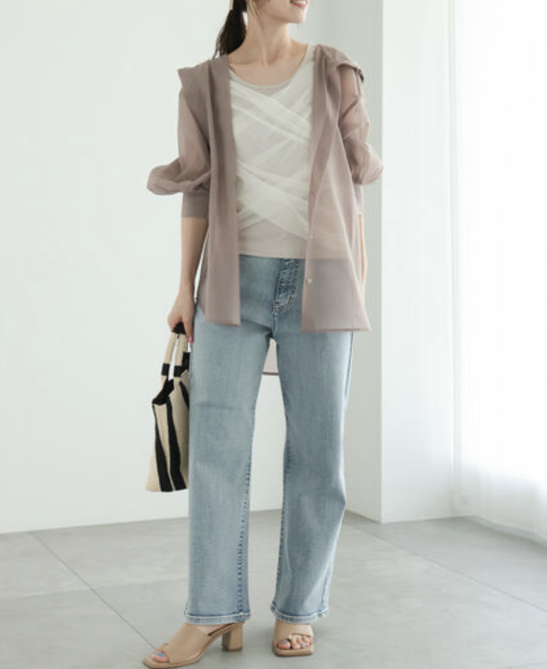 優雅交叉薄紗背心【日本直送】