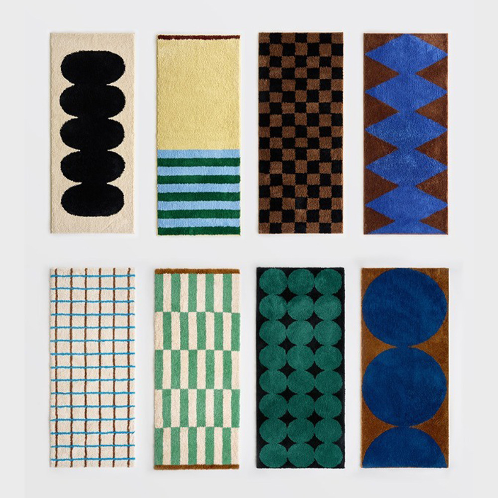 【BOWELL】蓬鬆絨毛提花地毯 (8款)