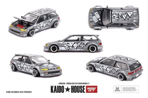 [預訂] Mini GT Honda Civic (EF) Kaido Manga V1