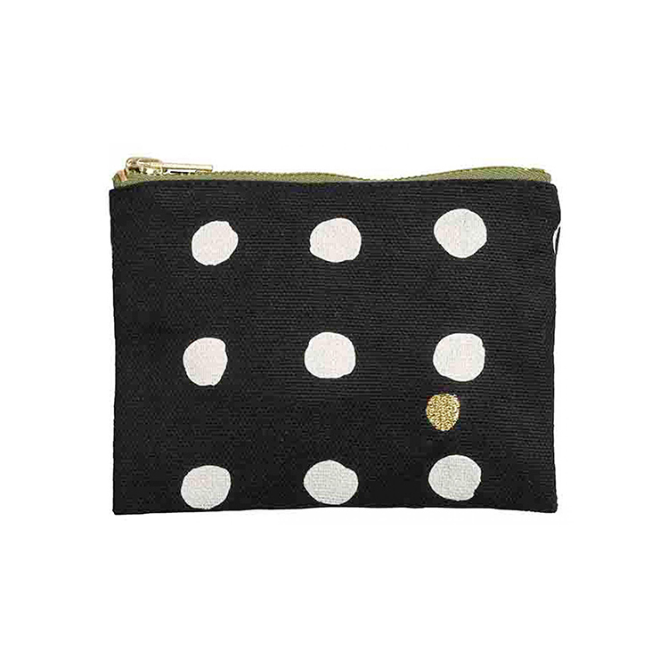 法國La cerise sur le gâteau 有機棉防水分類收納袋-白點點(小)