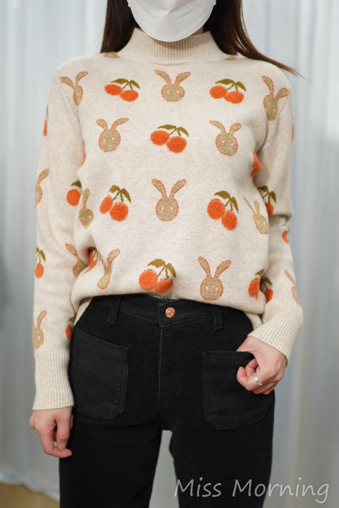 兔仔圖案款上衣(34055)