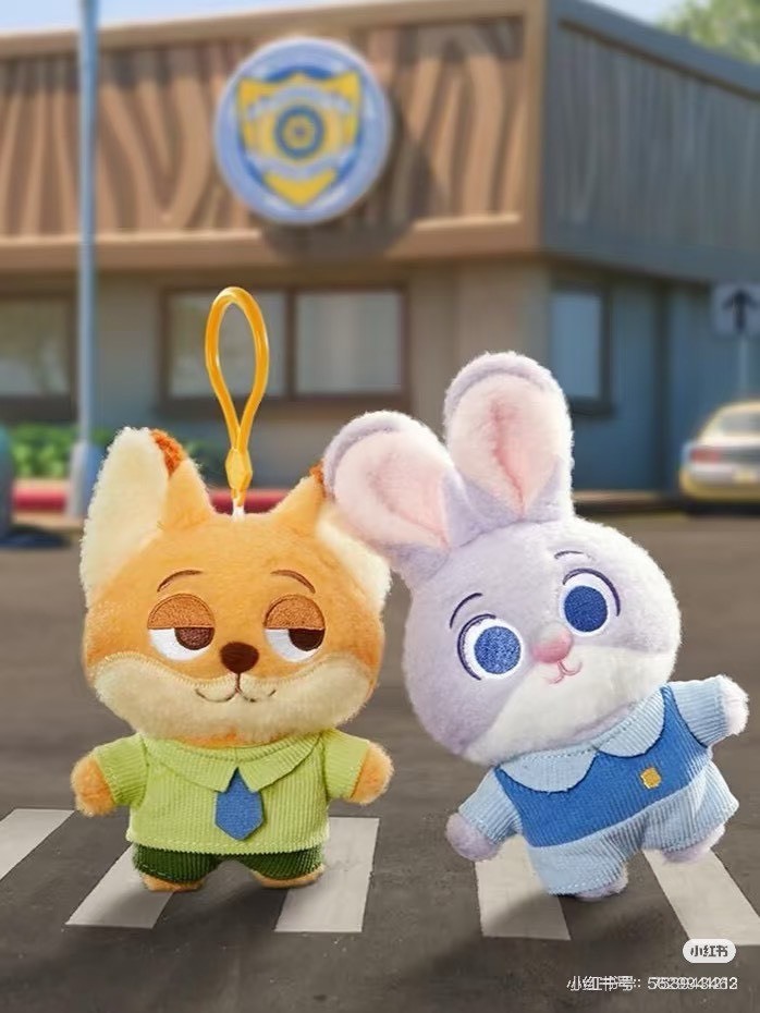 (預購商品) Zootopia 動物方程式 狐尼克x哈茱蒂情侶吊飾