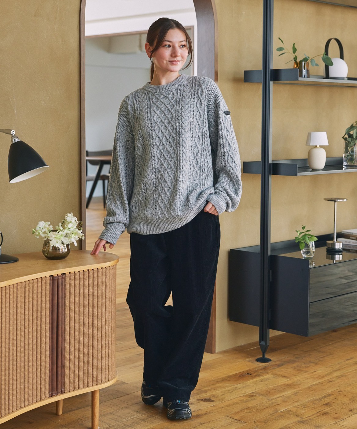 #預購 日本限定 THE CRAFT CREW PRODUCTS 麻花編織 圓領針織衫 七色