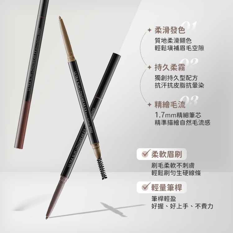 1028 精算師持色細眉筆EX 0.12g 公司貨【AP093】