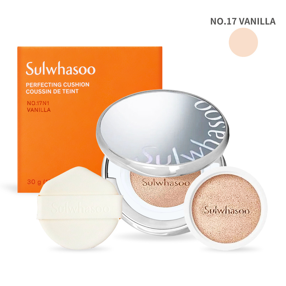 Sulwhasoo 雪花秀 完美珍珠光精華氣墊(柔焦版)(15gX2)SPF50+ PA+++ NO.21 BEIGE/NO.17 VANILLA-百貨公司貨