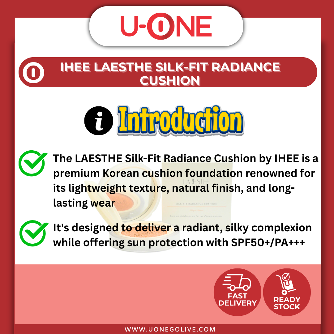 U-ONE | Korea | IHEE | Foundation | Laesthe Silk-Fit Radiance Cushion | SPF50+ /PA+++
