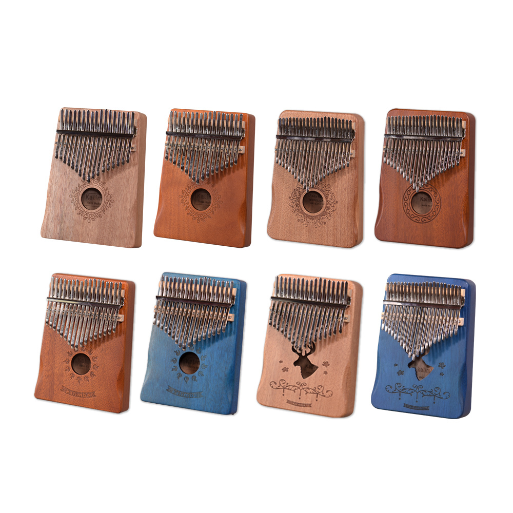 17音 21音 拇指琴 卡林巴琴 kalimba 手指鋼琴  全單板實木 水晶壓克力