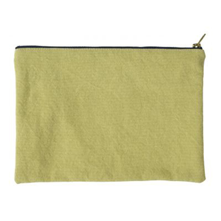 (預購3/31)法國La cerise sur le gâteau 有機棉防水分類收納袋-奶油黃x粉霧丁香紫(大)