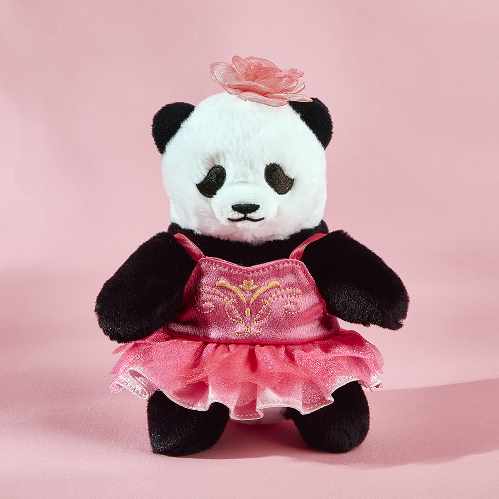 Plush Wear for 5" Panda Plush - Elder Sister "Jia Jia" Peony Outfit