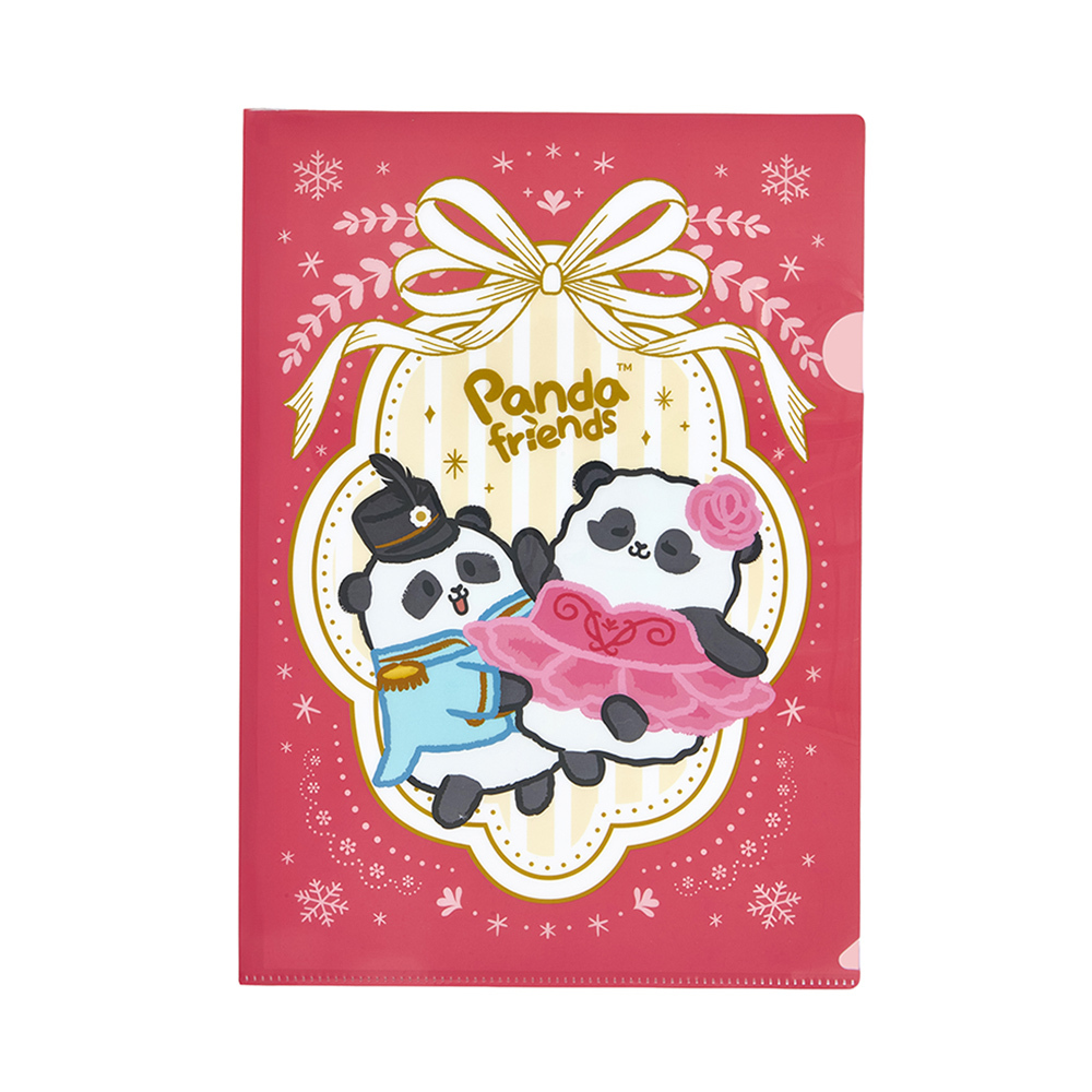 HK Ballet X Panda Friends A4 Folder - Pink