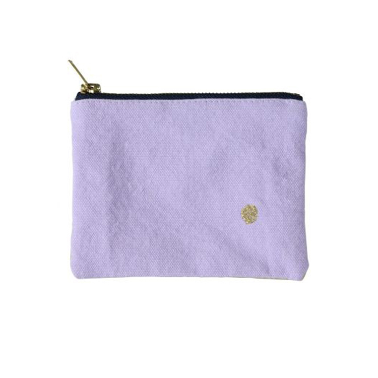 (預購3/31)法國La cerise sur le gâteau 有機棉防水分類收納袋-奶油黃x粉霧丁香紫(小)