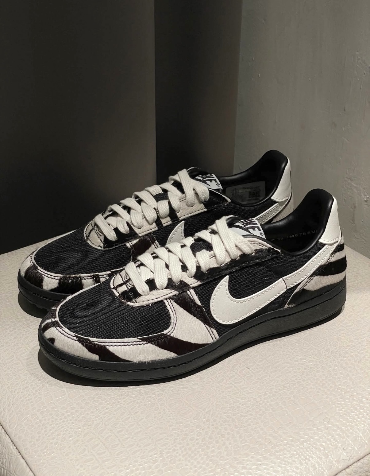 女鞋 NIKE W FIELD GENERAL 黑白斑馬 動物紋 復古 足球 休閒鞋【IM5768-001】