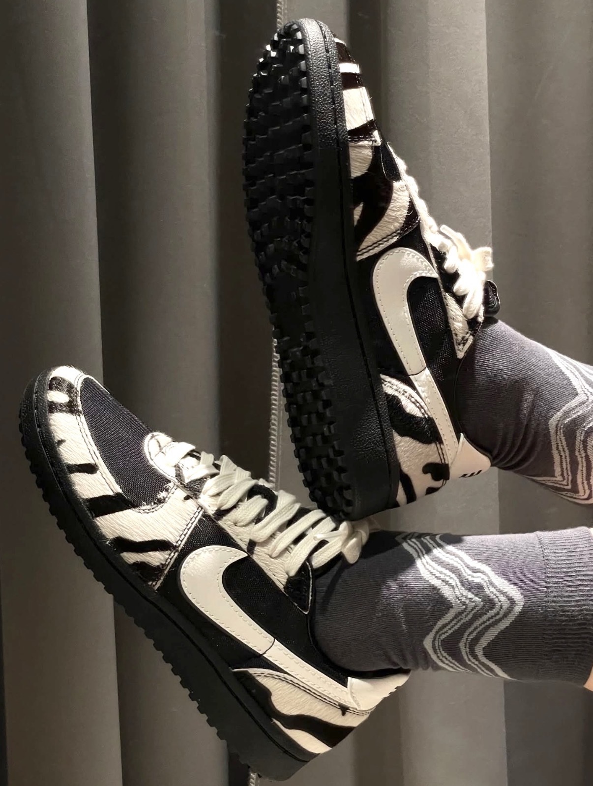 女鞋 NIKE W FIELD GENERAL 黑白斑馬 動物紋 復古 足球 休閒鞋【IM5768-001】