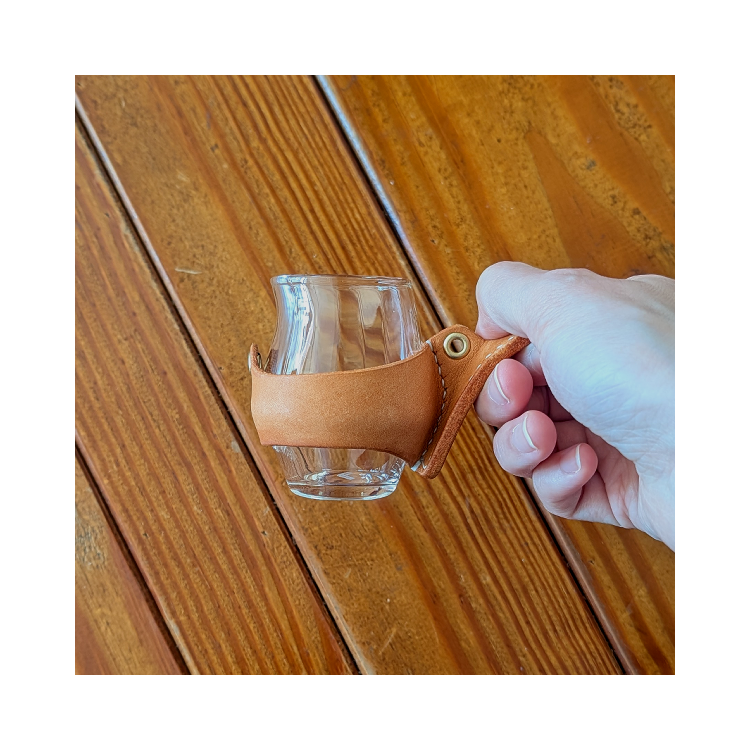 提把式‧皮革杯套（單入）－【迷你品鑑杯 Mini Asymmetry Cup】專用