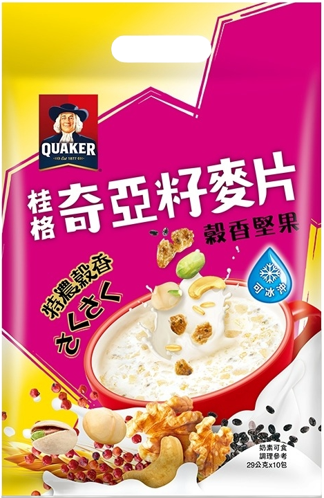 【桂格】奇亞籽穀香堅果麥片