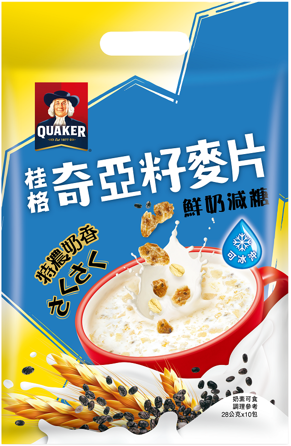 【桂格】奇亞籽鮮奶減糖麥片