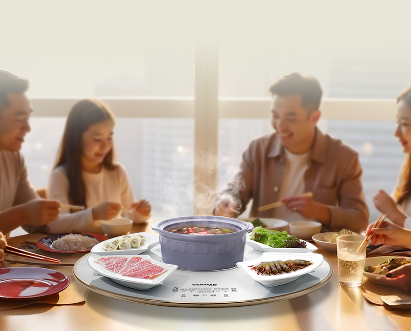 德國寶電磁爐暖菜轉盤, 暖菜板三合一, 香港暖菜板推薦, 家庭聚餐暖菜墊, 360 度自動旋轉暖菜板, 暖菜轉盤嵌入式, 打邊爐保溫暖菜板, 2025 暖菜盤推介