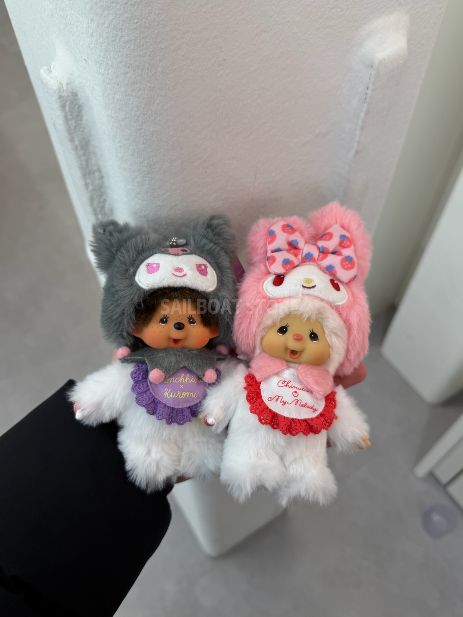 #預購 🇯🇵日本 Monchhichi 蒙奇奇 × 美樂蒂&酷洛米 50週年 吊飾娃娃