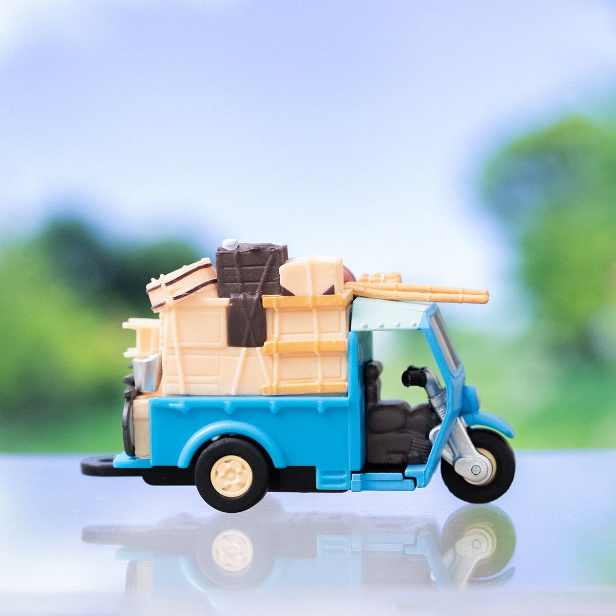 迴力車鑰匙圈 龍貓 電動三輪車