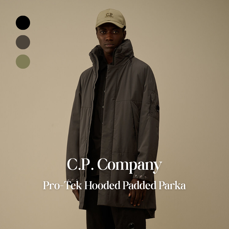 【代購】C.P. Company Pro-Tek Hooded Padded Parka 連帽羽絨長版外套 – 都市防護・保暖輕量