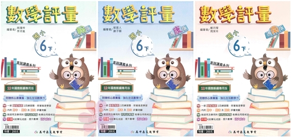 國小「高升鑫出版」直說_數學評量_6年級(114下)_數學_適用翰林/康軒/南一