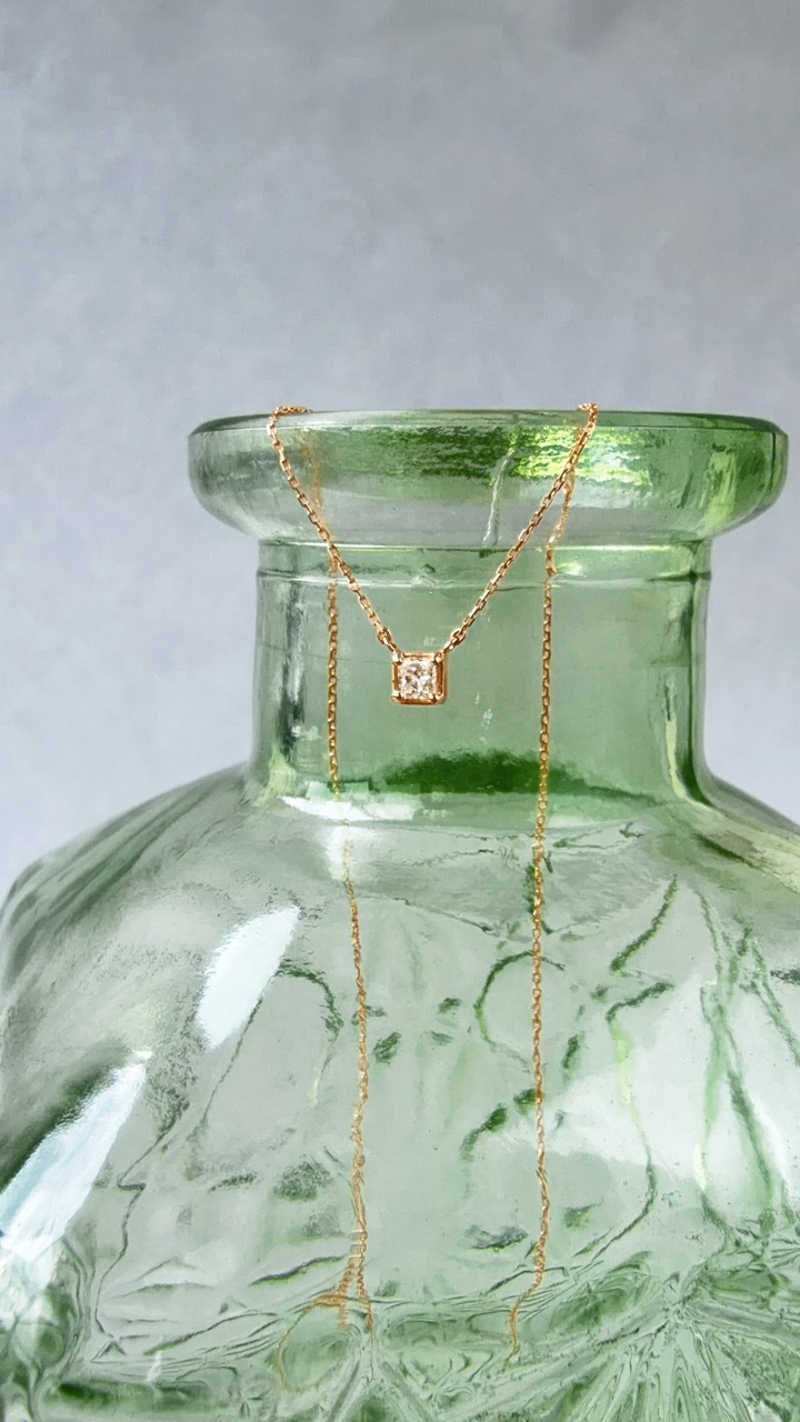 千穗｜方鑽項鍊