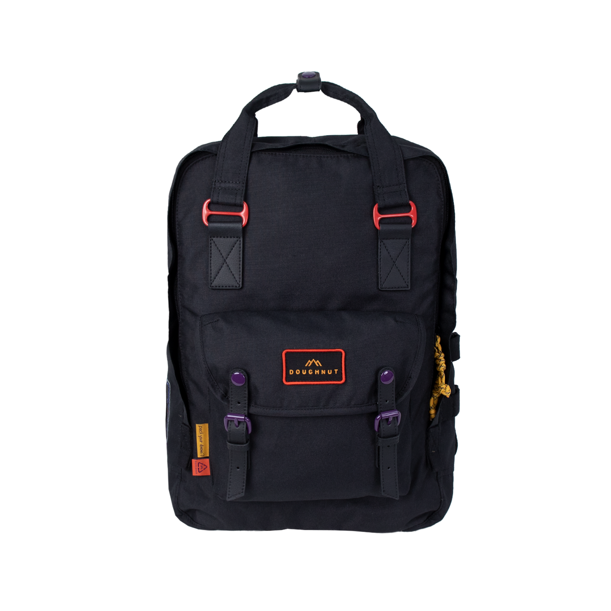 Doughnut Macaroon Large Happy Camper Series Backpack 20L - Black